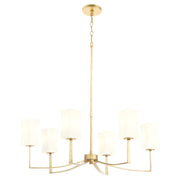 Ayala 6 Light Chandelier in Gold Leaf