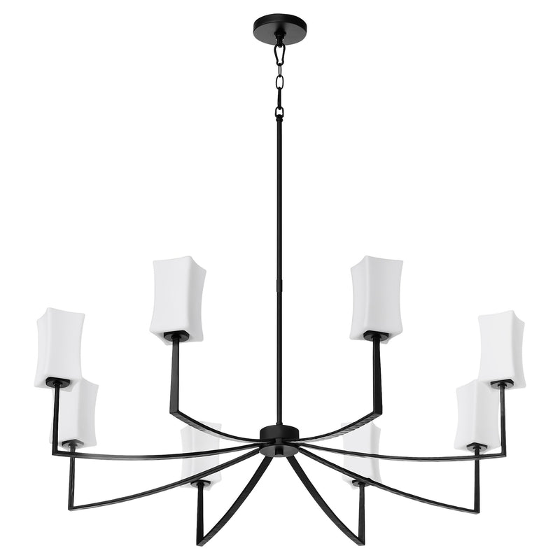 Ayala 8 Light Chandelier in Matte Black