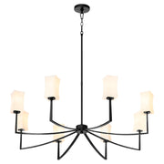 Ayala 8 Light Chandelier in Matte Black