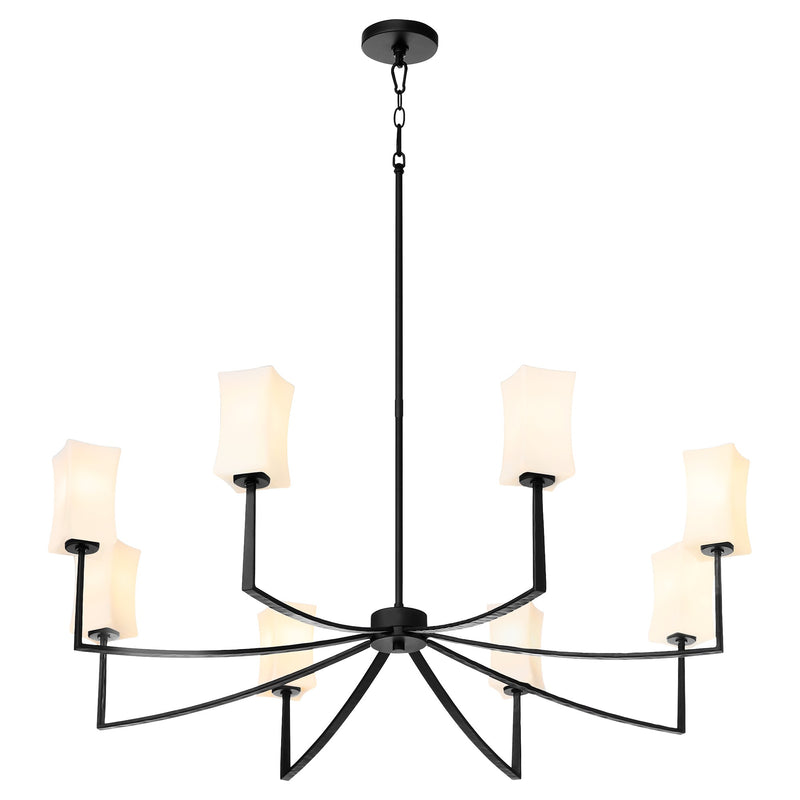 Ayala 8 Light Chandelier in Matte Black