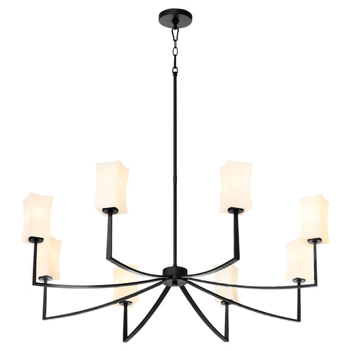 Ayala 8 Light Chandelier in Matte Black