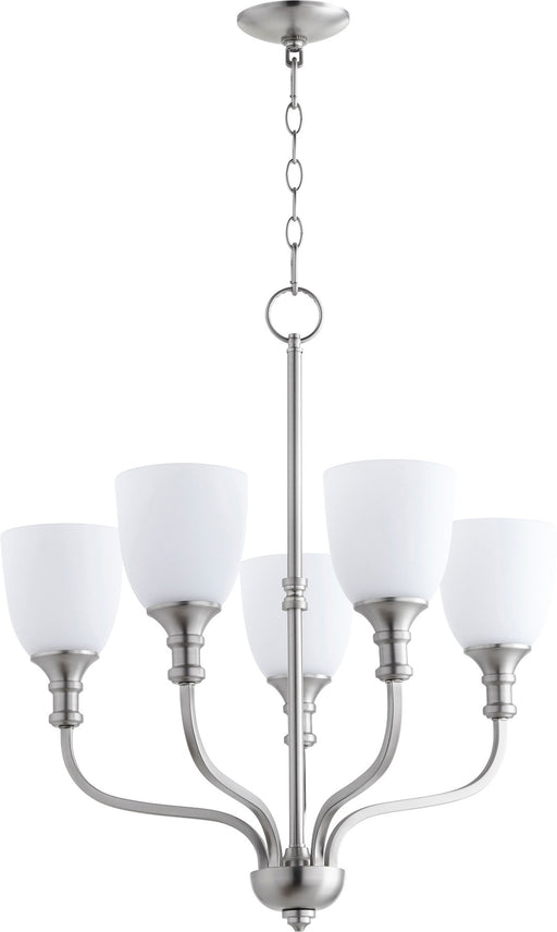 Richmond 5 Light Chandelier in Satin Nickel