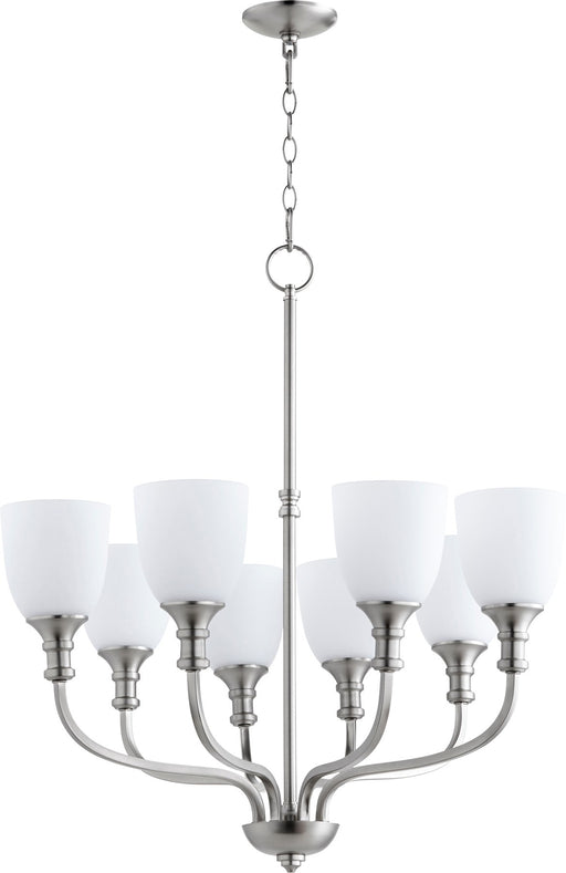 Richmond 8 Light Chandelier in Satin Nickel