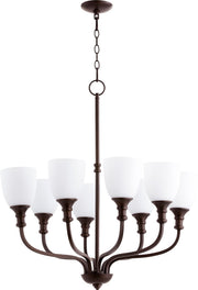 Richmond 8 Light Chandelier in Oiled Bronze