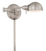 Rizzo SwingArm Wall Sconce in Polished Steel, E27, CFL 13W
