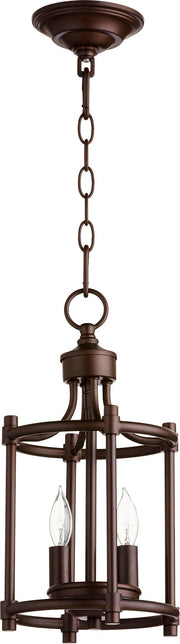 Rossington 2 Light Mini Chandelier in Oiled Bronze