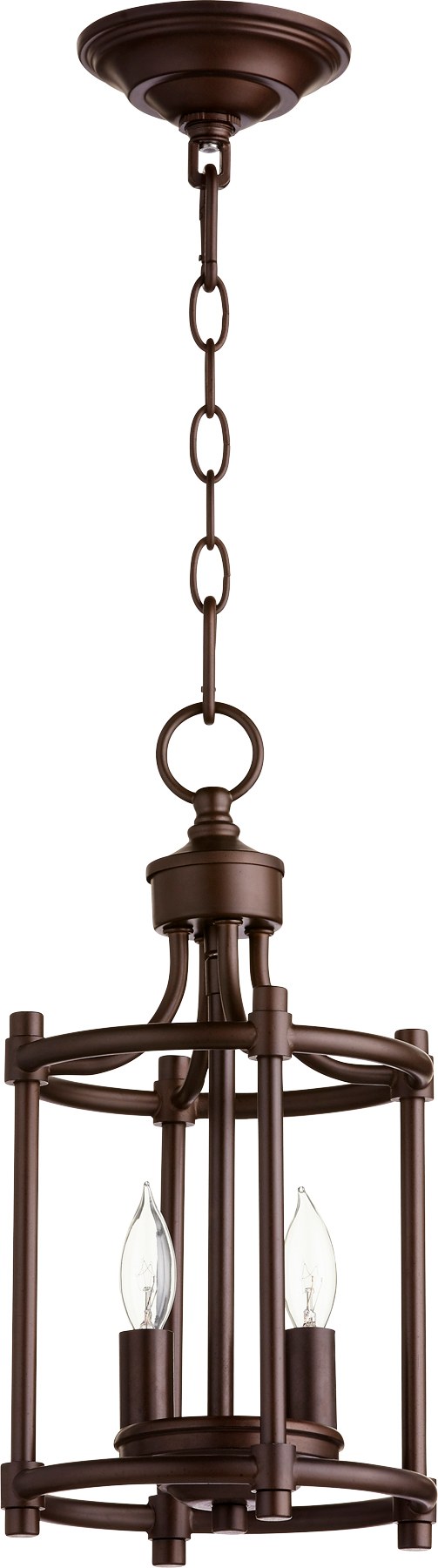 Rossington 2 Light Mini Chandelier in Oiled Bronze