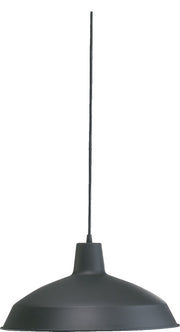 Hood 16" Industrial Pendant in Matte Black
