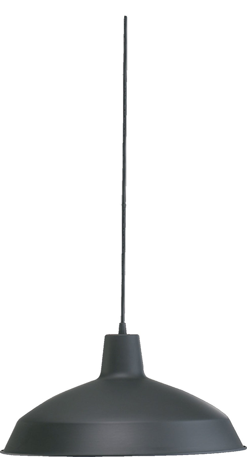 Hood 16" Industrial Pendant in Matte Black