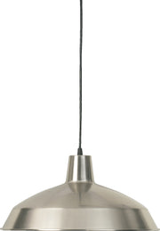 Hood 16" Industrial Pendant in Satin Nickel