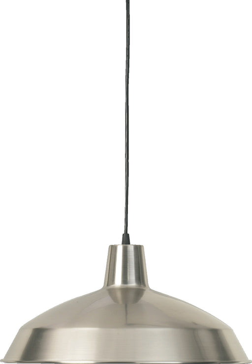 Hood 16" Industrial Pendant in Satin Nickel