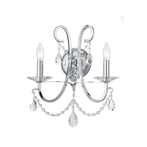 Othello 2 Light 14" Sconce in Polished Chrome