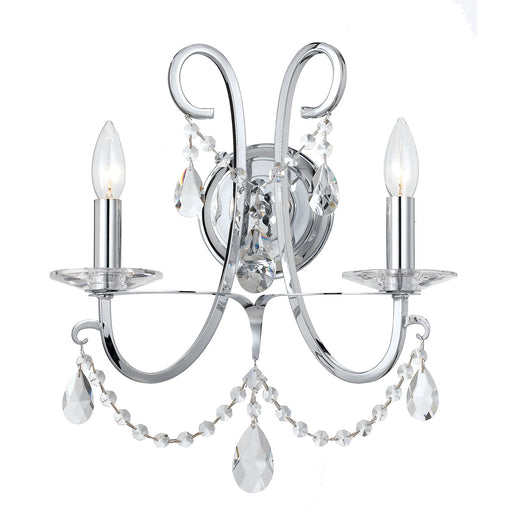 Othello 2 Light 14" Sconce in Polished Chrome