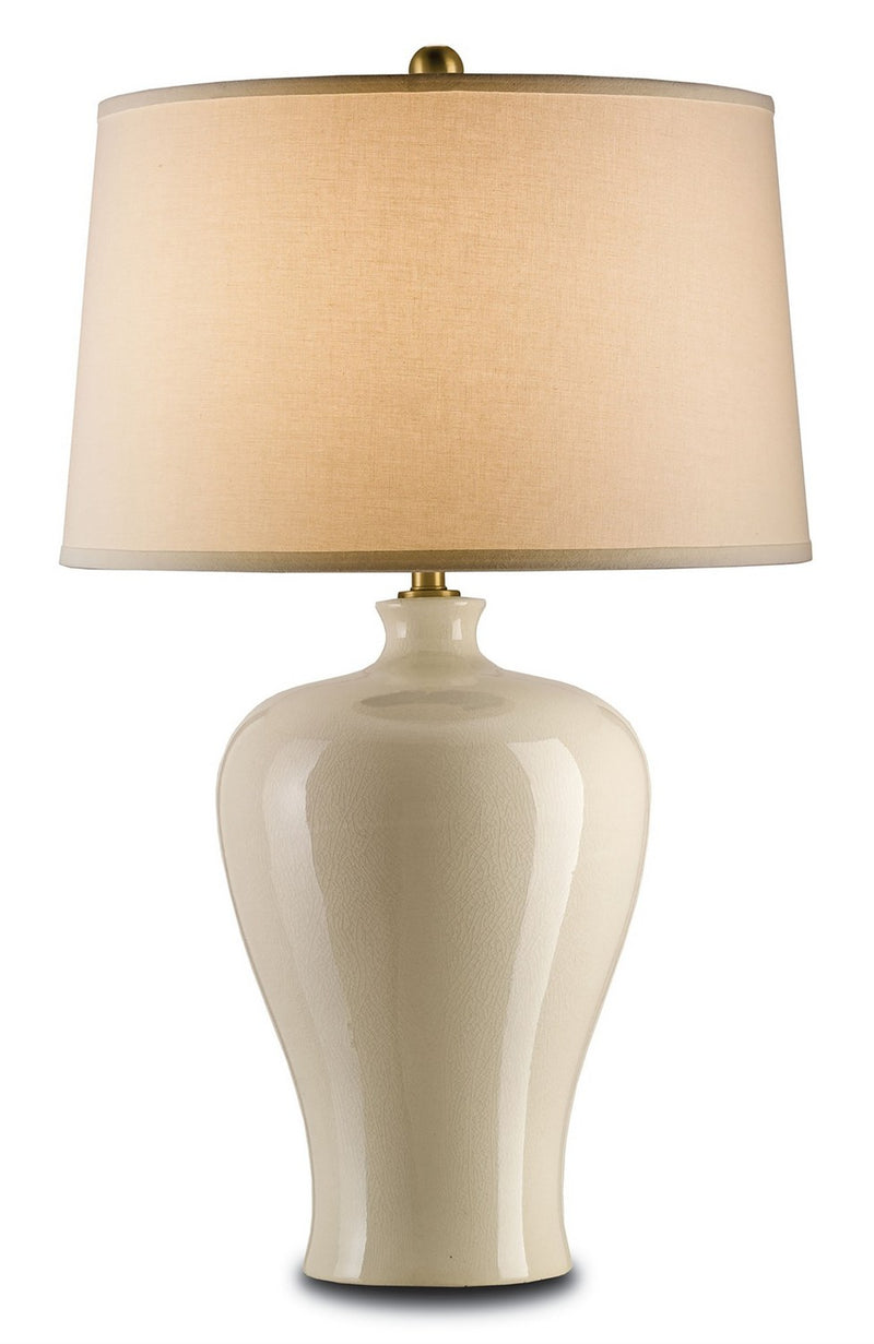 Blaise Table Lamp in Cream Crackle