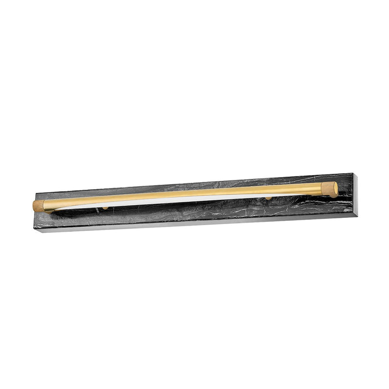 Hayden 26.75" Linear Wall Sconce in Aged Brass