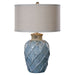 Uttermost's Parterre Pale Blue Table Lamp Designed by Jim Parsons - Lamps Expo