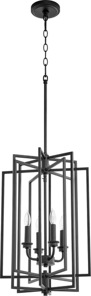 Hammond 4 Light Mini Chandelier in Textured Black