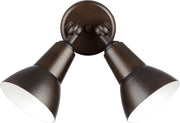11" 2 Light Outdoor Floodlight in Oiled Bronze