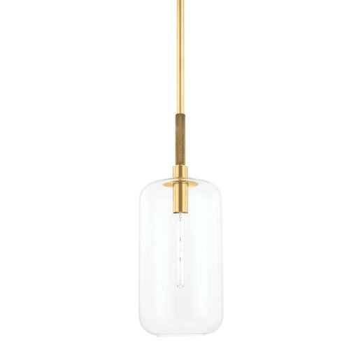 Lenox Hill Large Pendant in Aged Brass