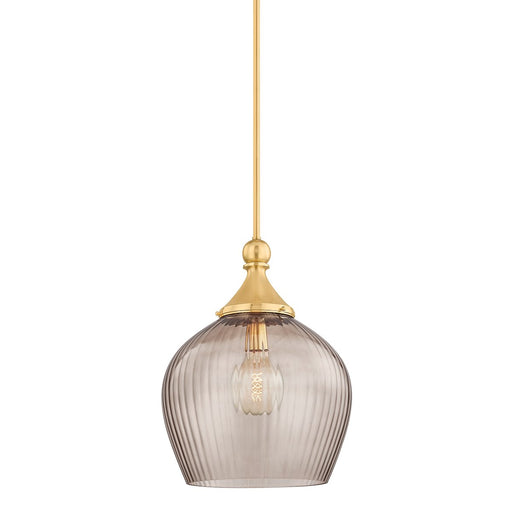 Chatton Large Pendant in Aged Brass