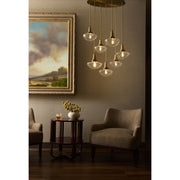 Stockport 7 Light Pendant in Brushed Brass