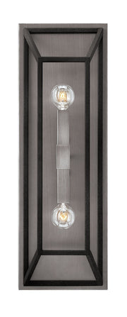 Fulton 2-Light Wall Sconce in Aged Zinc