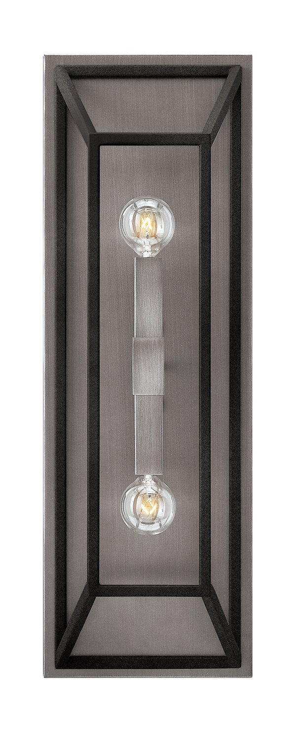 Fulton 2-Light Wall Sconce in Aged Zinc
