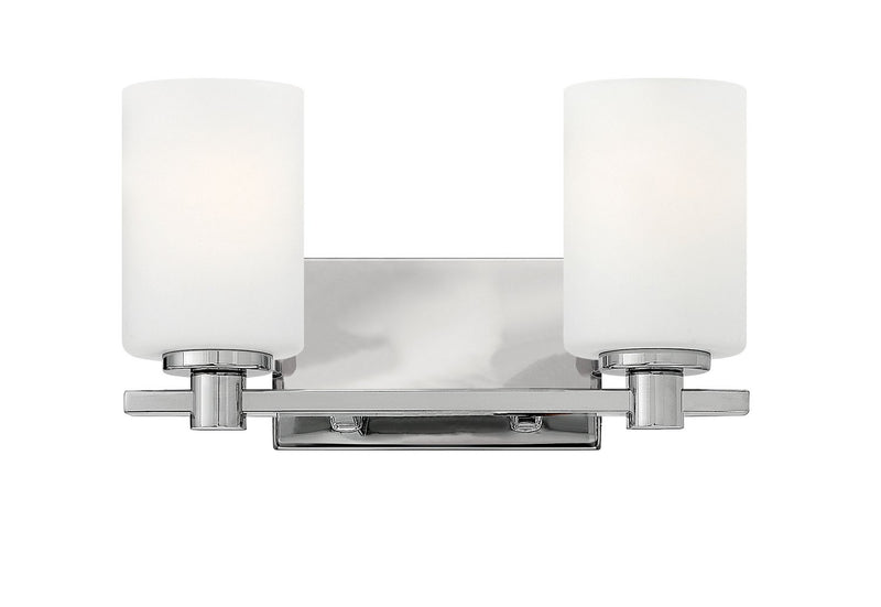 Karlie 2-Light Bath Vanity Light in Chrome
