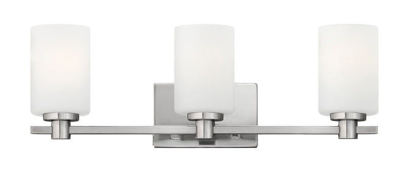 Karlie 3-Light Bath Vanity Light in Brushed Nickel