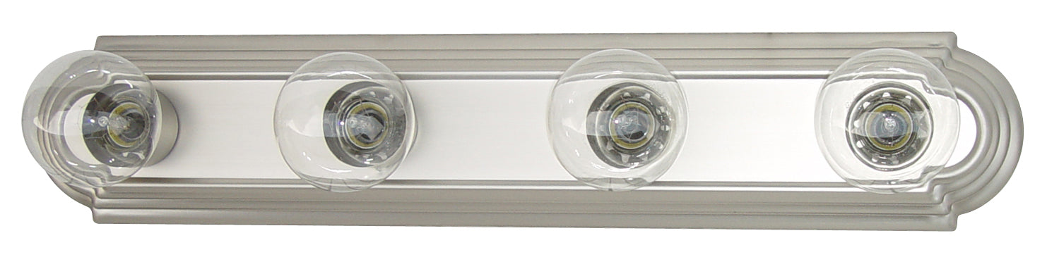 4 Light Vanity in Matte Nickel