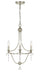Metro 3-Light Mini Chandelier in Antique Silver - Lamps Expo
