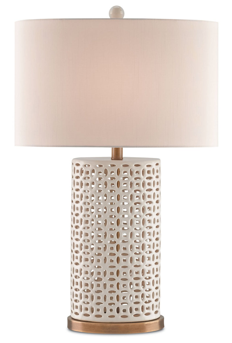 Bellemeade Table Lamp in Ivory/Antique Brass