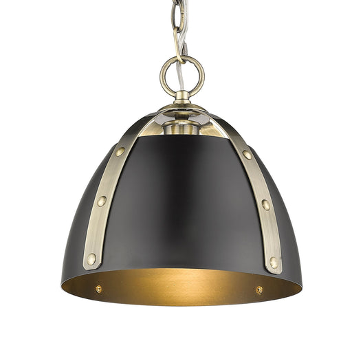Aldrich Pendant in Aged Brass