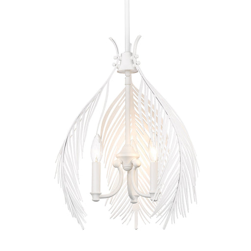 Cay 3-Light Pendant in Matte White