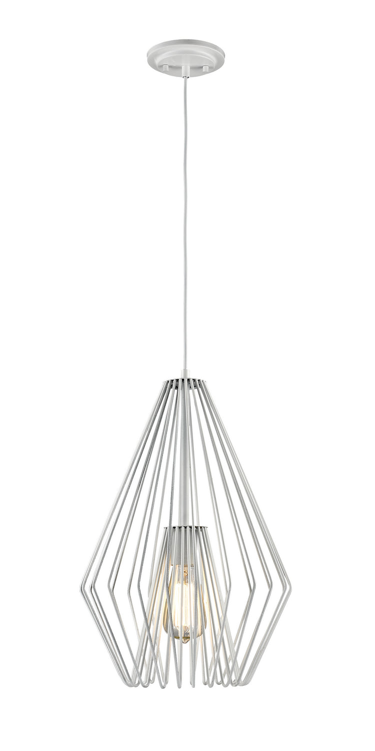 Quintus 1 Light Mini Pendant in Gloss White