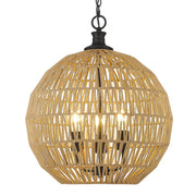 Florence 3-Light Pendant in Matte Black
