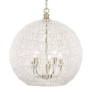 Florence 5-Light Pendant in Brushed Champagne Brass