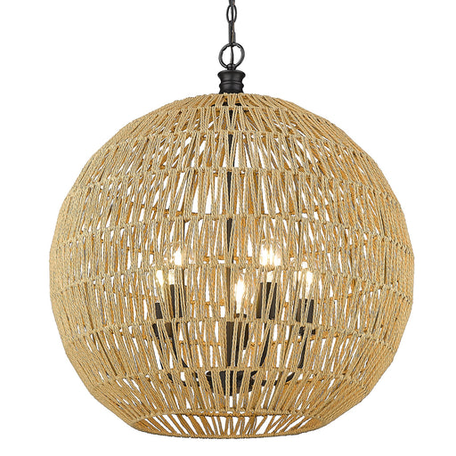 Florence 5-Light Pendant in Matte Black