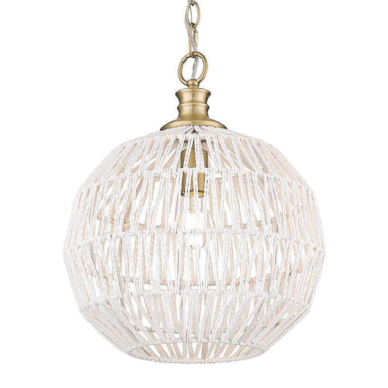 Florence Pendant in Brushed Champagne Brass