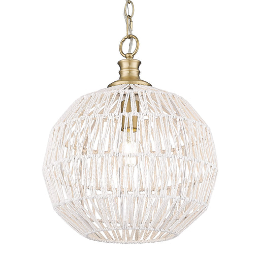 Florence Pendant in Brushed Champagne Brass