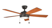 Starkk 52" Ceiling Fan with Light in Olde Bronze