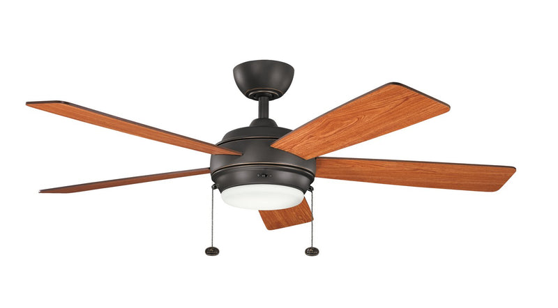 Starkk 52" Ceiling Fan with Light in Olde Bronze