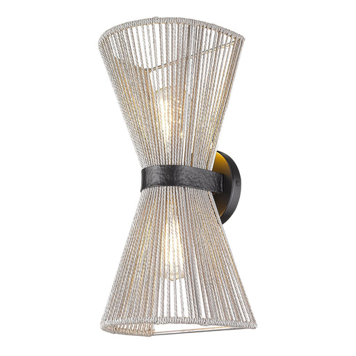 Avon 2-Light Wall Sconce in Matte Black
