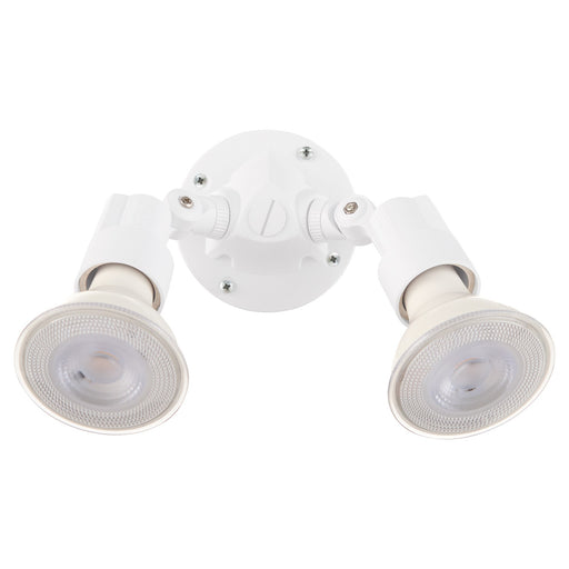 2 Light PAR20 or PAR30 Outdoor Flood Holder in White