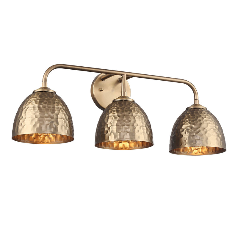 Shepard 3-Light Bath Vanity Light in Modern Brass