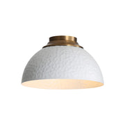 Shepard 3-Light Flush Mount in Modern Brass