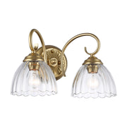 Audra 2-Light Bath Vanity Light in Brushed Champagne Brass