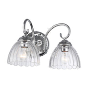 Audra 2-Light Bath Vanity Light in Chrome