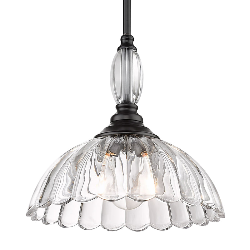 Audra Pendant in Matte Black
