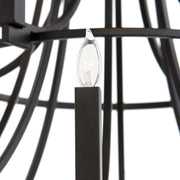 Olympus 12 Light Chandelier in Textured Black